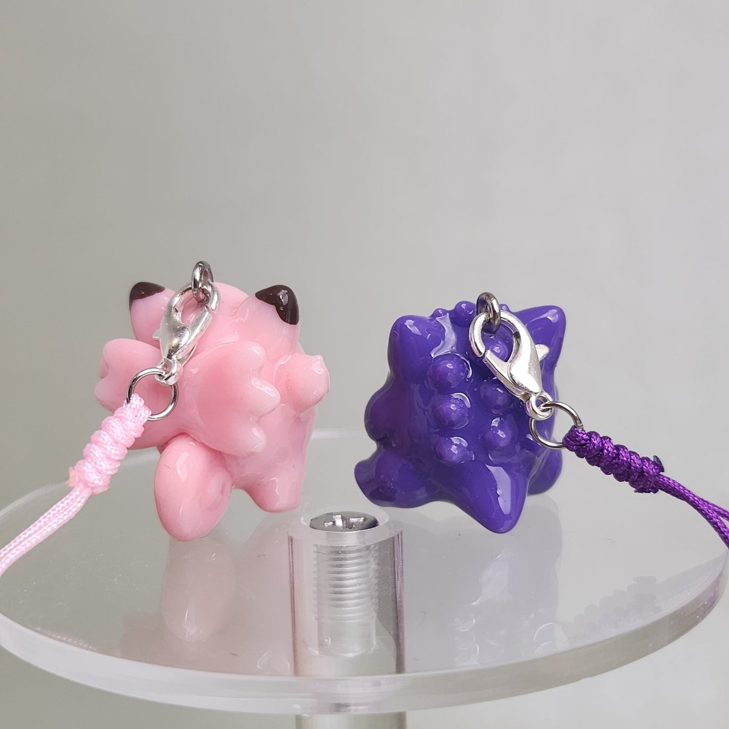 Gengar and Clefable Inspired Couple Magnetic Pair Charms