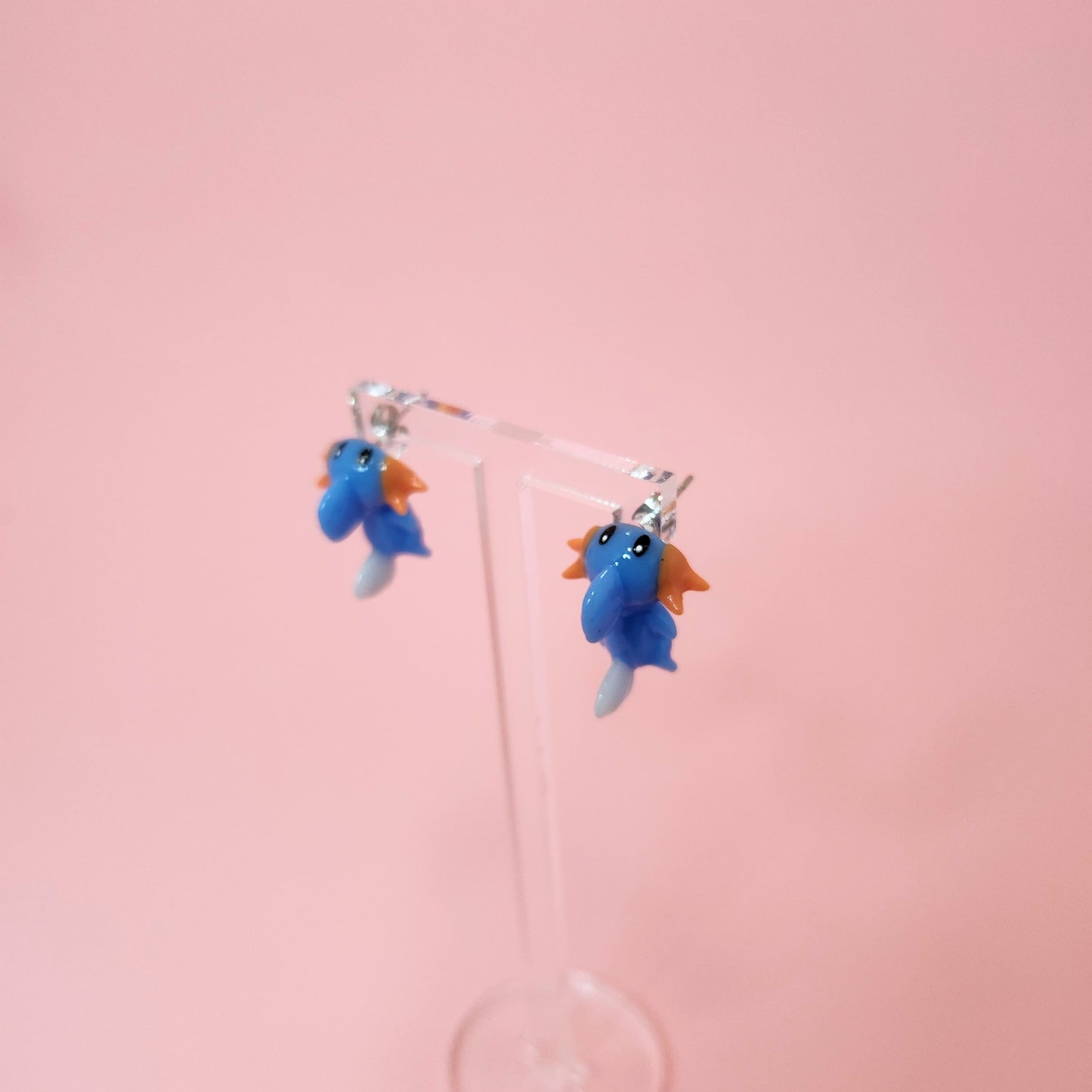 Pokemon Inspired Mudkip earrings/ear studs