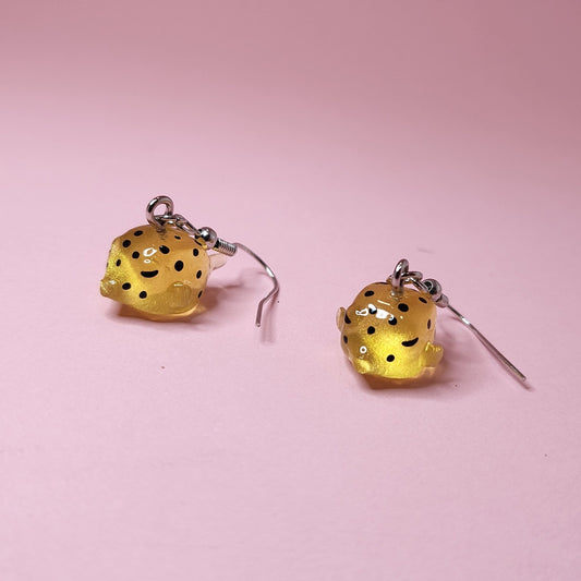 Boxfish earrings