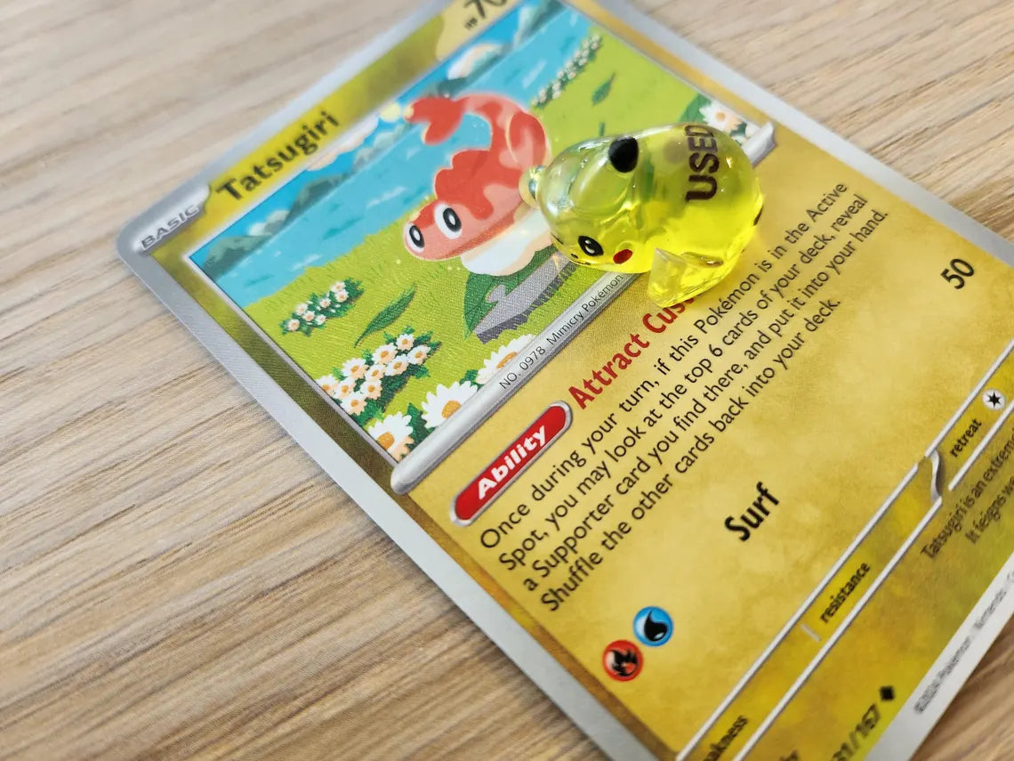 Pokemon TCG Clear Pikachu ability markers