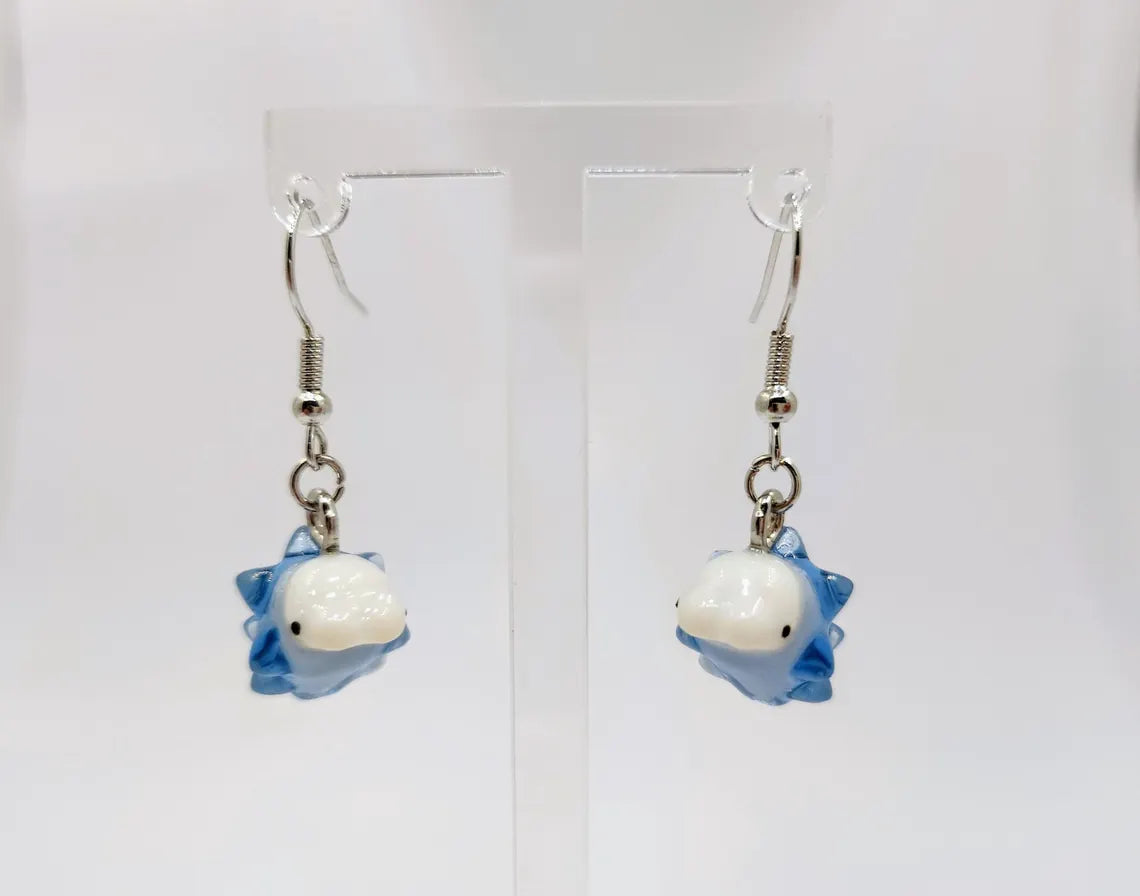 Pokemon Inspired Snom dangle drop earrings