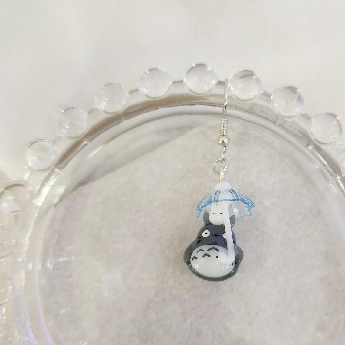 Studio Ghibli Inspired Totoro dangle drop earrings