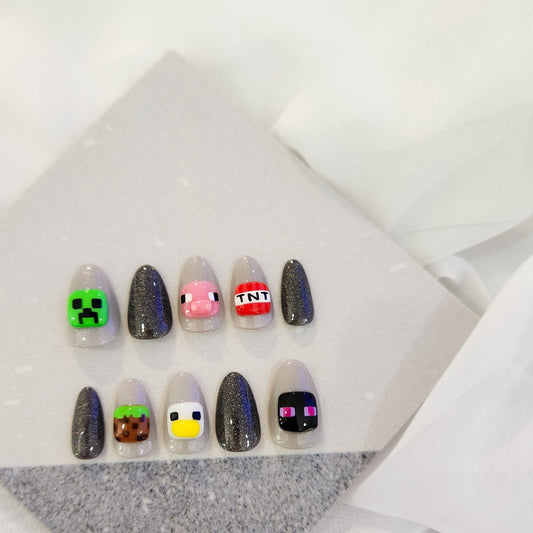 Minecraft press - on nails