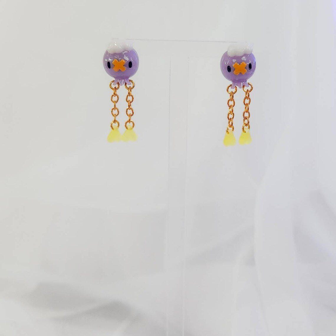 Pokemon Inspired Drifloon earrings/ear studs