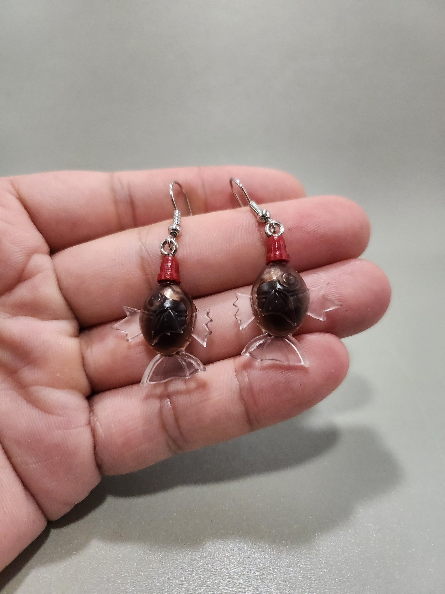 Pokemon Inspired Magikarp Soy Sauce dangle drop earrings