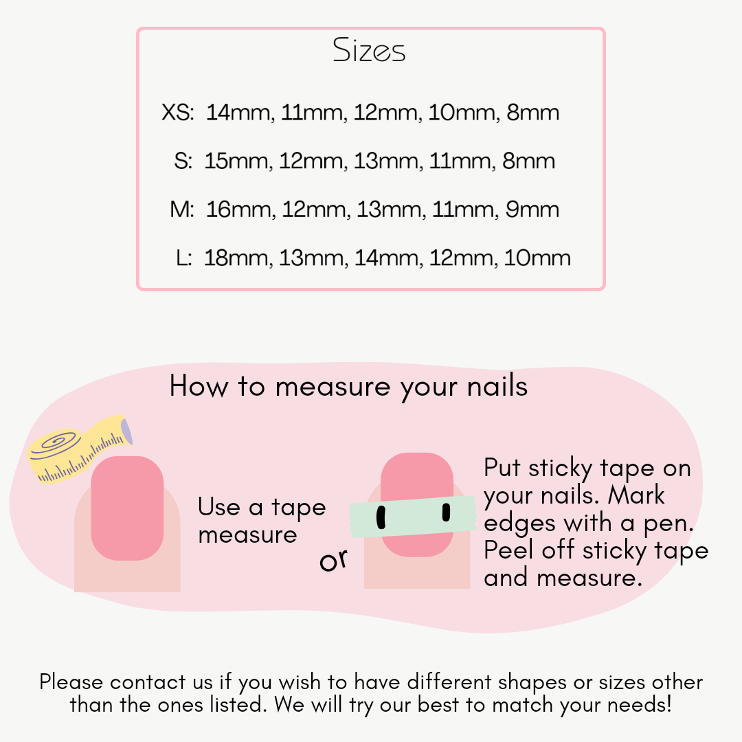Tropical Pokemon press - on nails