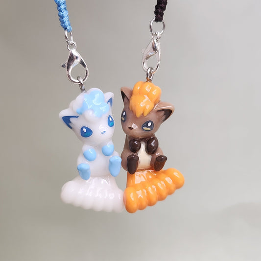Vulpix Inspired Couple Magnetic Pair Charms